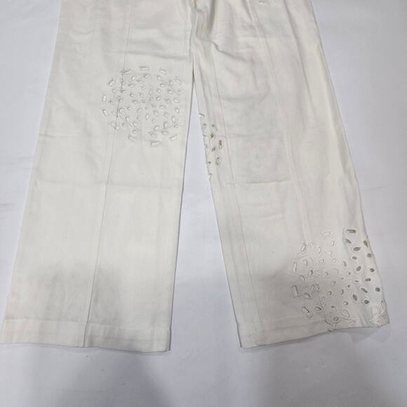 Tularosa Valentina Embroidered Pants in White - Picture 3 of 15